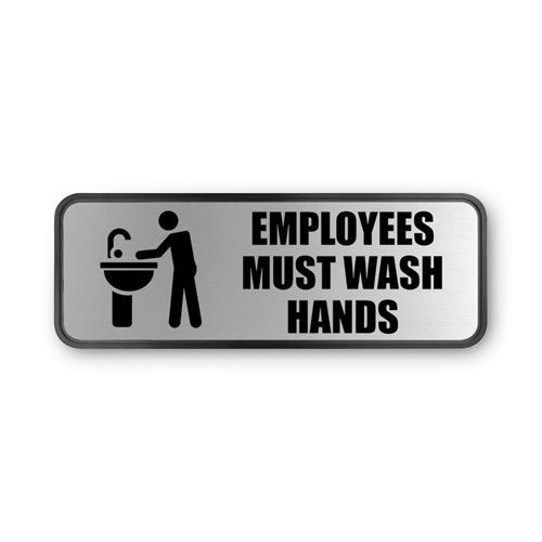 SIGN,EMPLOYEES MUST WA,SV
