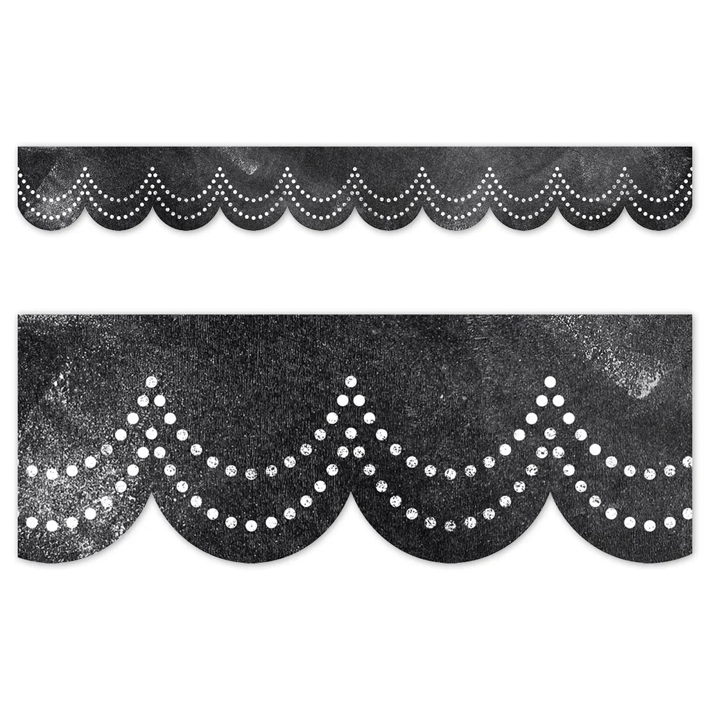 Creative Teaching Press Chalk It Up! Dotted Scallops EZ Border (CTP 10909)