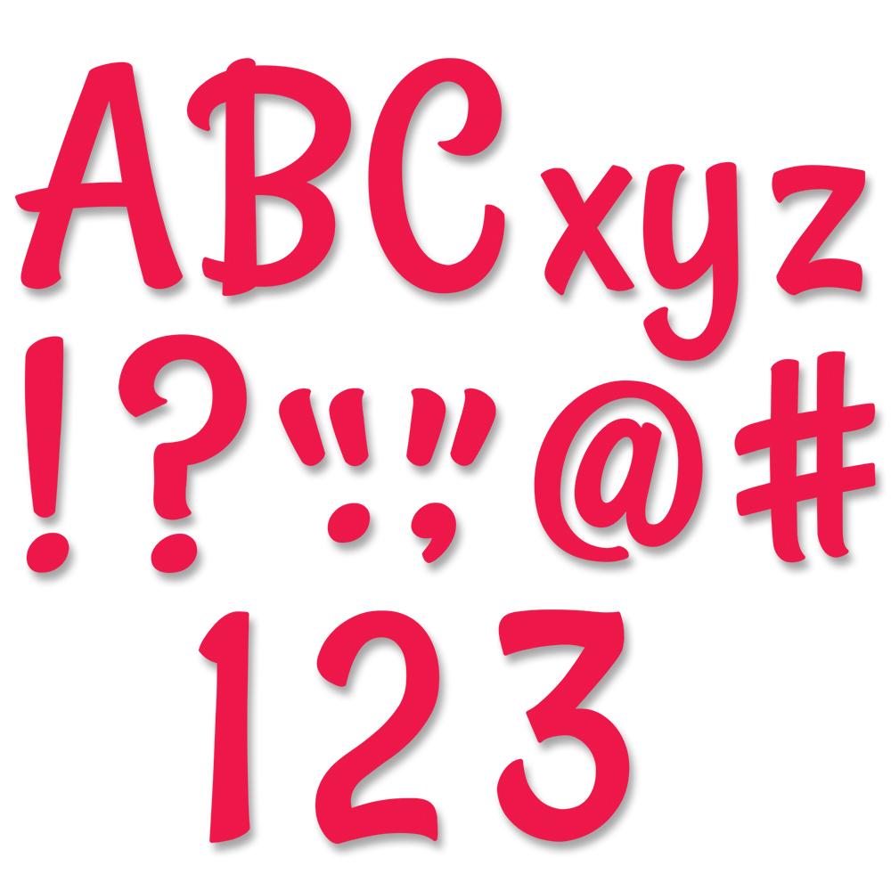 Creative Teaching Stylish Poppy Red 4" Designer Letters (CTP 8575)