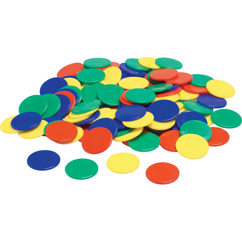 Didax Color Counters, 100 Pieces in 4 Colors (DD2-215)