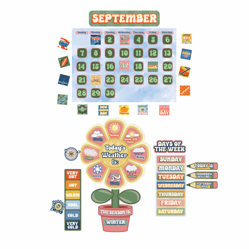 Eureka S'Cool Era Calendar Bulletin Board Set (EU 847849)