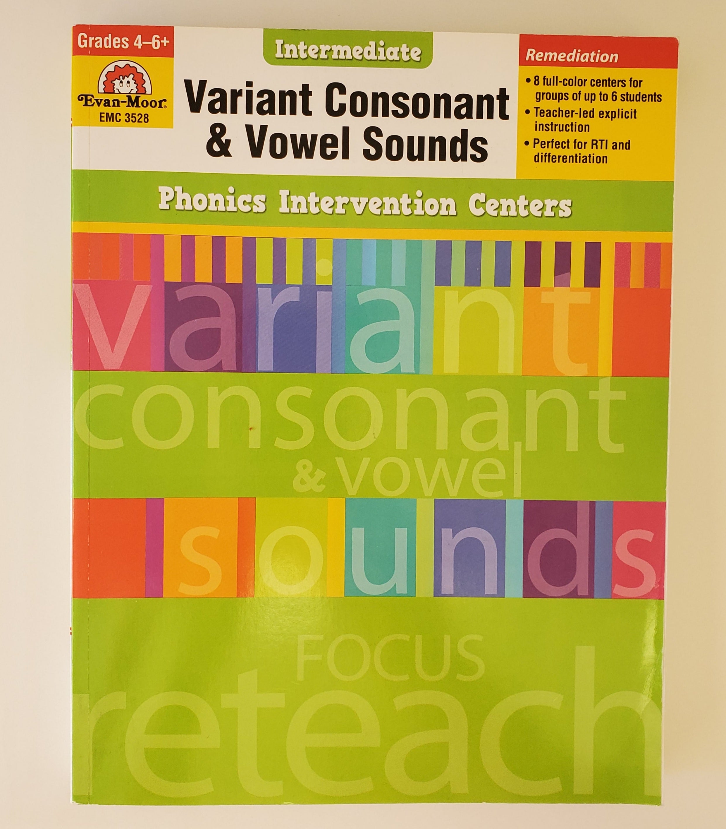 Evan-Moor Variant Consonant and Vowel Sounds, Grades 4-6  (EMC 3528)