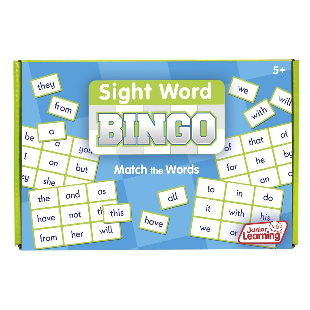Junior Learning SIGHT WORD Bingo Game Grades K-1 (JL 545)