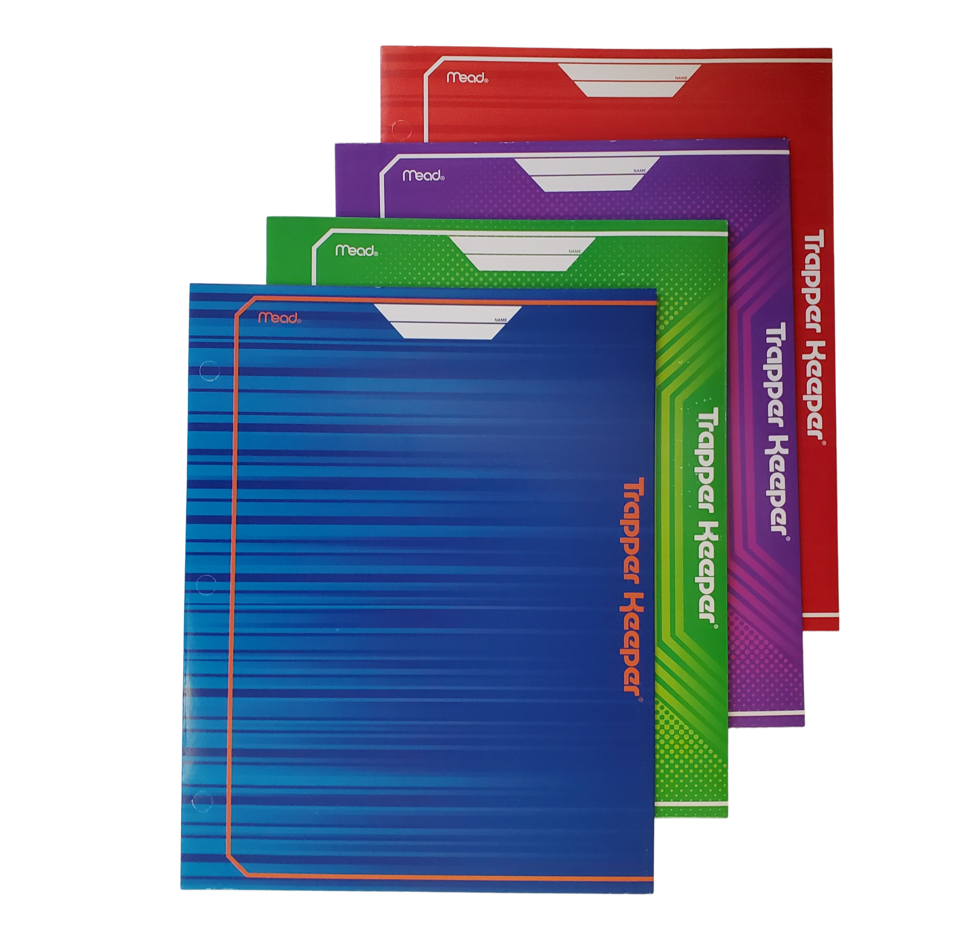 Mead Trapper Keeper 2 Pocket Folder, Assorted Colors (33088)Purple (72650)
