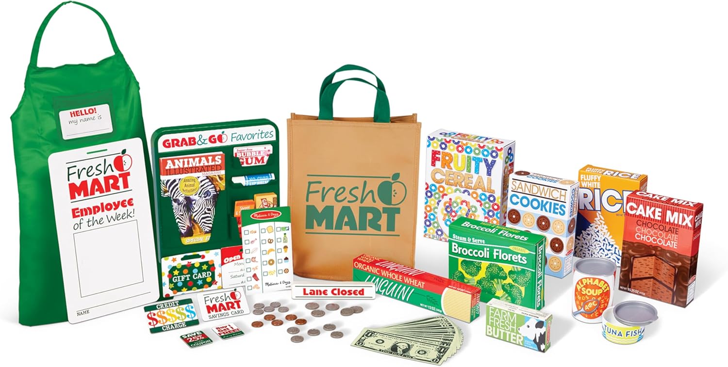 Melissa & Doug Fresh Mart Grocery Store Companion Set (LCI 5183)