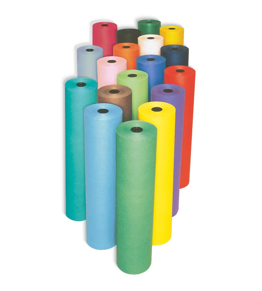 Pacon ArtKraft Duo-Finish Paper Roll 48" x 200 ft, 1 Roll, Asssorted ColorsWhite