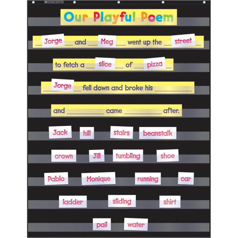 Scholastic Standard Pocket Chart, Black (SC 573277)
