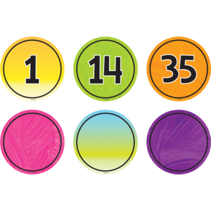 Teacher Created Brights 4Ever Numbers Magnetic Accents, 2'' (TCR 77059)