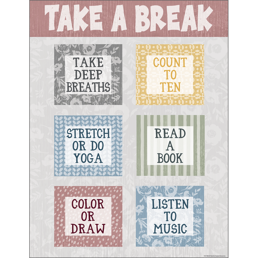 Teacher Created Classroom Cottage Take A Break Chart (TCR 7883)