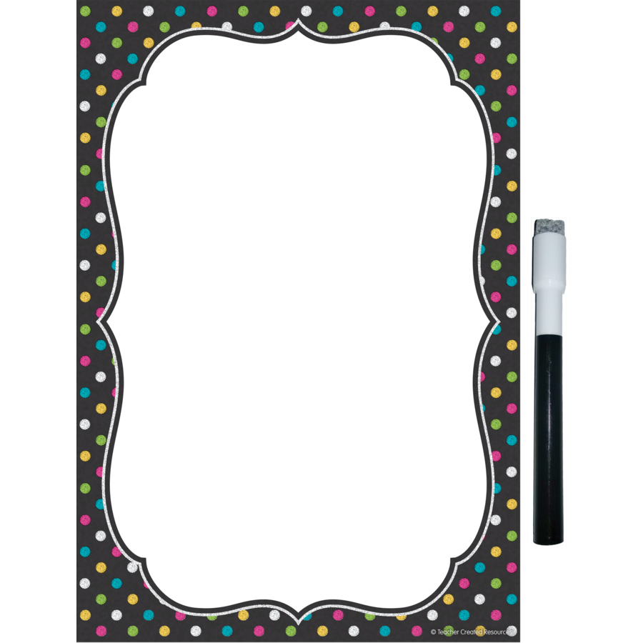 Teacher Created Clingy Thingies Chalkboard Brights Small Note Sheet (TCR 77345)