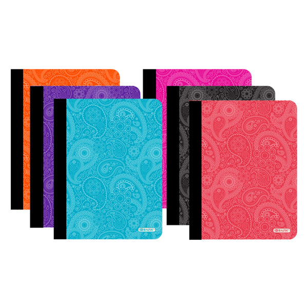 BAZIC C/R 100CT PAISLEY COMPOSITION BOOK