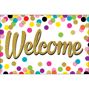 Teacher Created Confetti Welcome Postcards (TCR 8894)