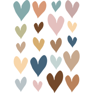 Teacher Created Everyone is Welcome Hearts Accents - Assorted Sizes (TCR 7161)