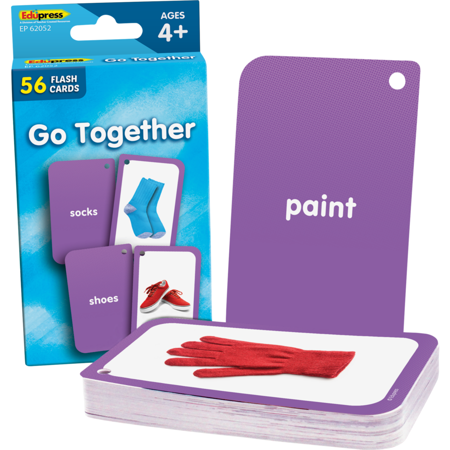 Teacher Created Go Together Flash Cards, 3" x 5", 56 Cards (EP 62052)