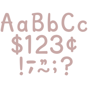 Teacher Created Light Mauve 4" Modern Classic Letters Combo Pack (TCR 9154)