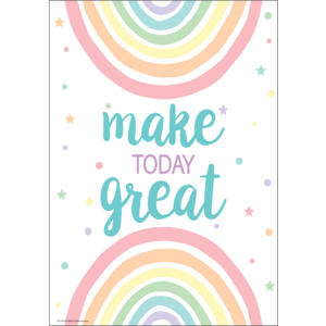 Teacher Created Make Today Great Positive Poster, 13" x 19" (TCR 7476)