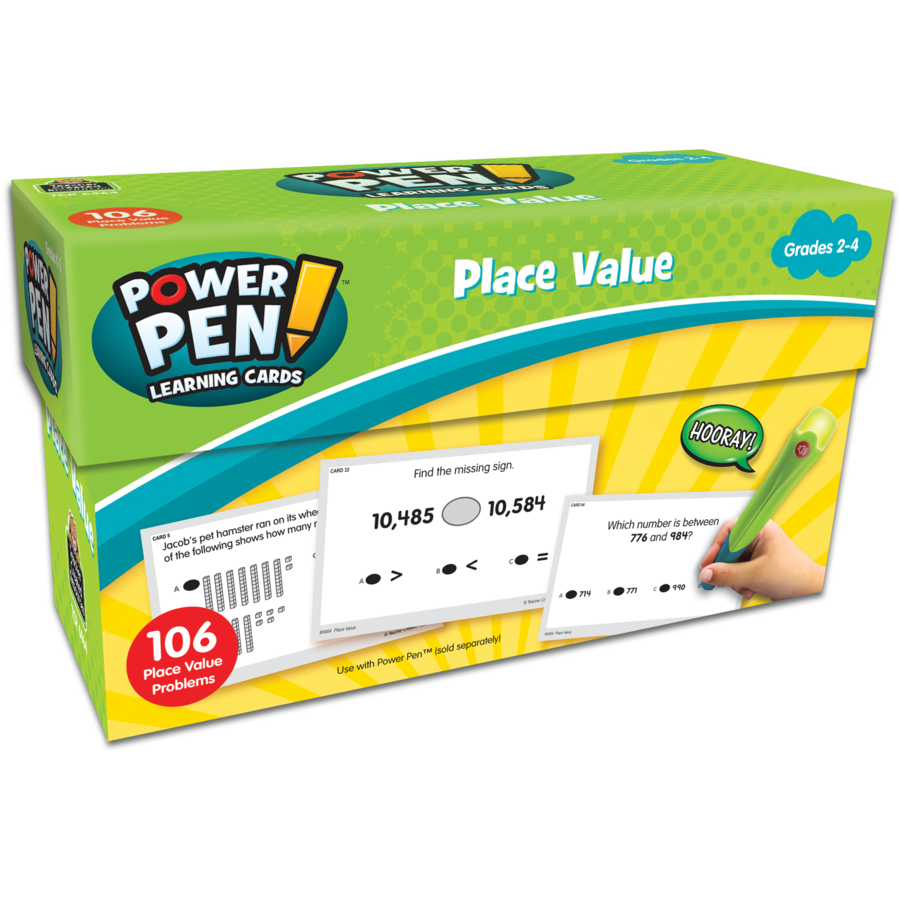 Teacher Created Power Pen Learning Cards Place Value (TCR 6464)