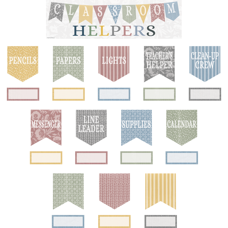 Teacher Created Resources Classroom Cottage Classroom Helpers Mini Bulletin Board (TCR 7175)