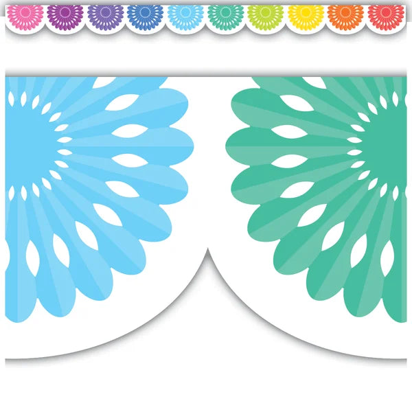 Teacher Created Resources Colorful Fiesta Die-Cut Border Trim (TCR 6106)