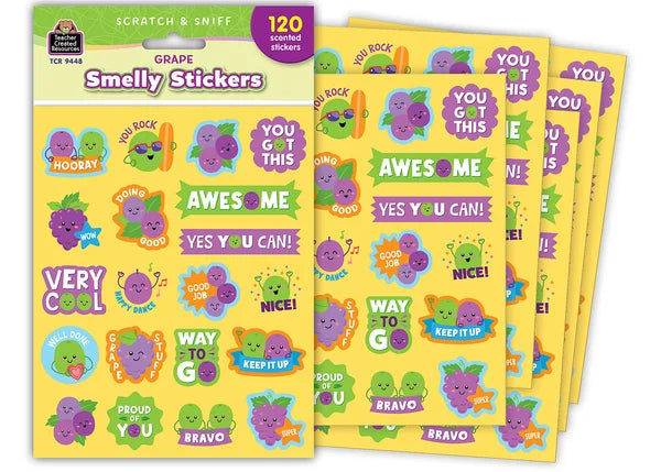 Teacher Created Resources Grape Smelly Stickers (TCR 9448)