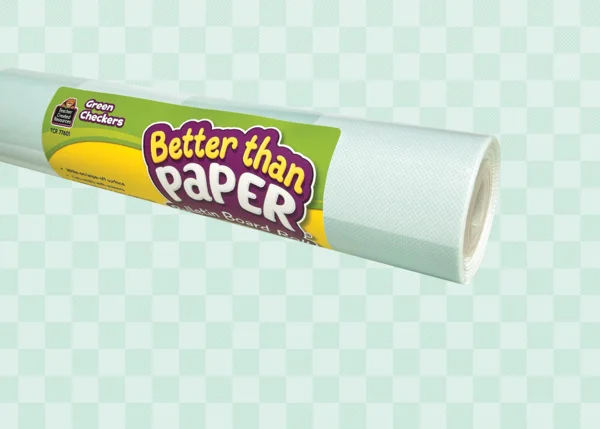 Teacher Created Resources Green Checkers Better Than Paper Bulletin Board Roll (TCR 77601)