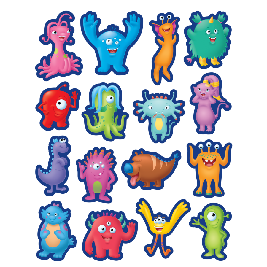 Teacher Created Resources Monsters Stickers (TCR 7087)