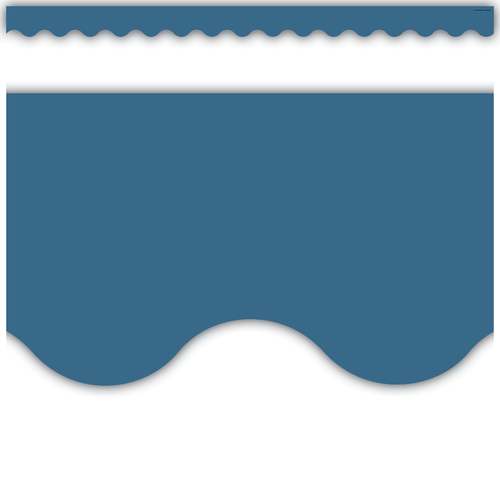 Teacher Created Resources Slate Blue Scalloped Border Trim (TCR9091)