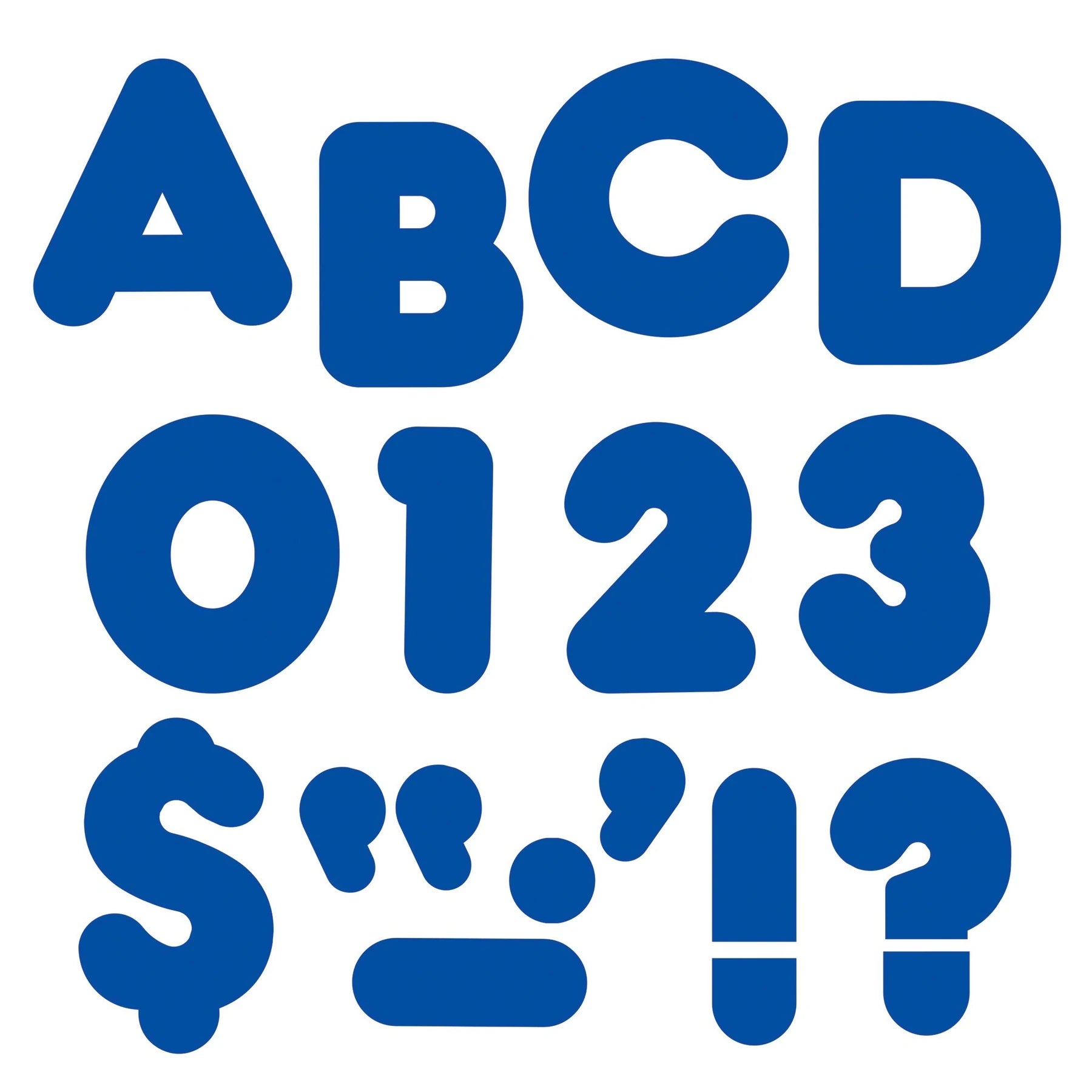 Trend Royal Blue 2-Inch Casual Uppercase Ready Letters (T 487)