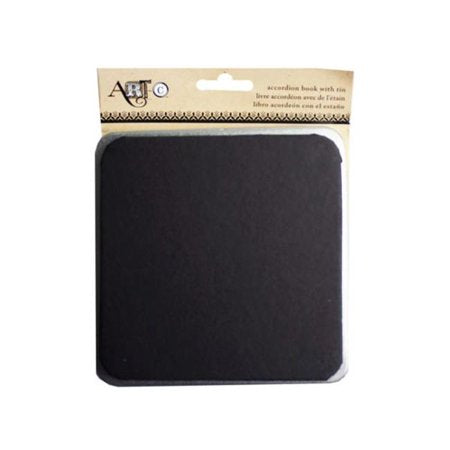 ART-C BLACK ACCORDION BOOK WITH TIN
