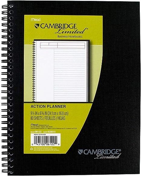 Cambridge Action Planner, 80 sheets, Md