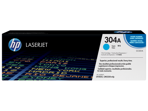 HP 304A CYAN PRINT