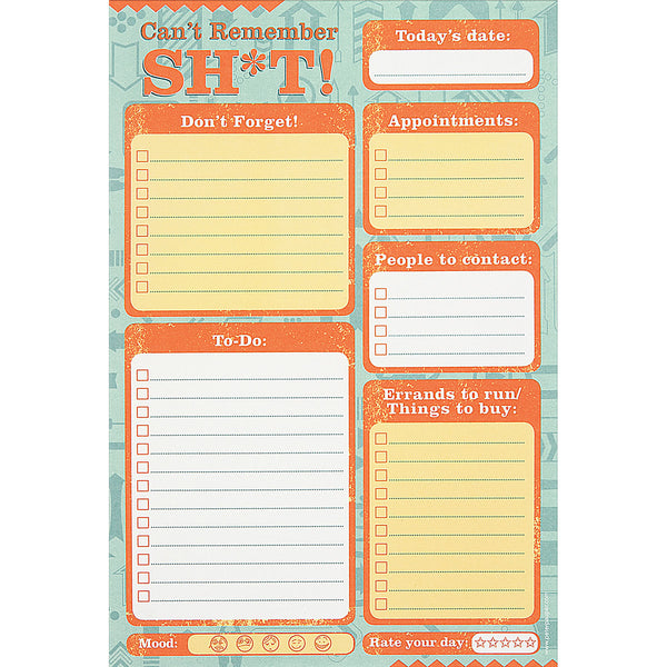Note Pad Can't Remember Sh*t