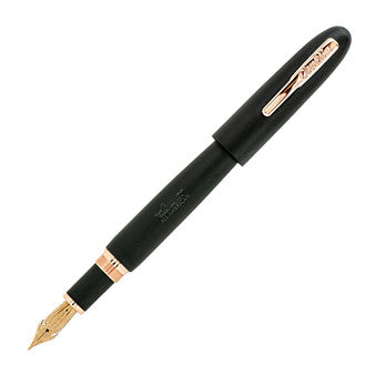 Conklin All American Fountain Pen - Black Matte with Rose Gold Trim (Limited Edition) (Discontinued)Extra-Fine