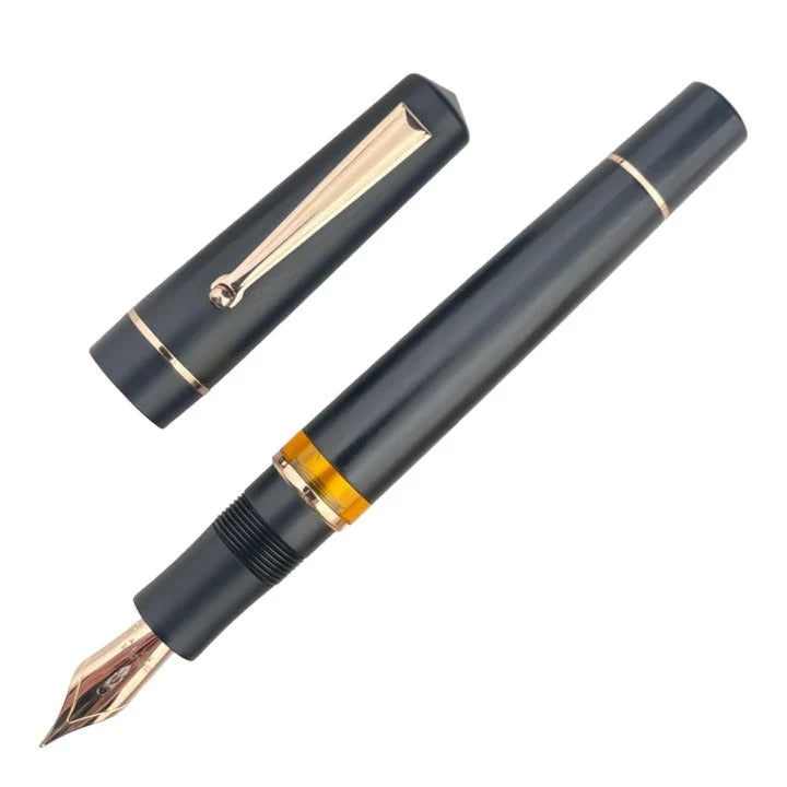 Delta Duna Fountain Pen - Matte Black with Rose Gold TrimExtra-Fine