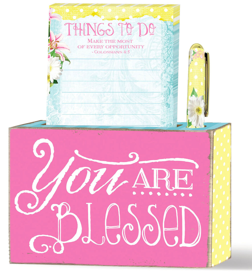 SUNSHINE DAISIES - BLESSED BOX NOTEPAD SET