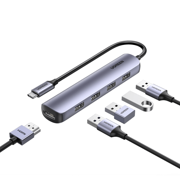 UGREEN USB-C TO 4x USB 3.0   HDMI ADAPTER