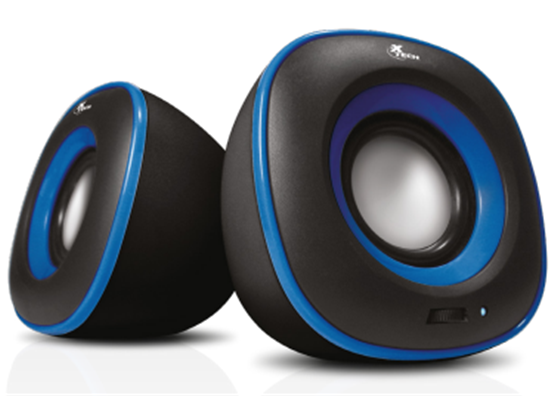 XTECH SPEAKER 2.0 CHANNEL 6W WIRED BLUE