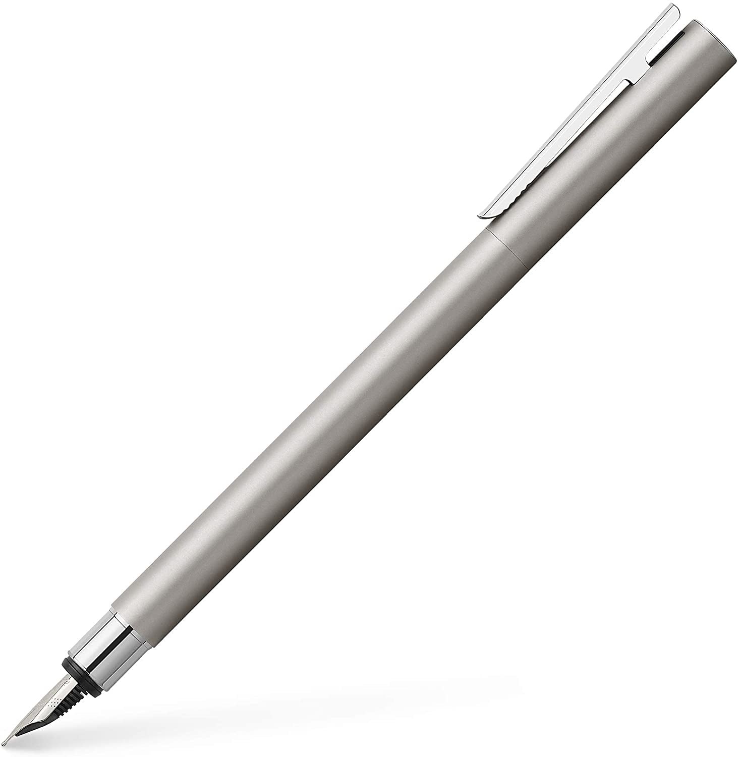 Faber-Castell Neo Slim Fountain Pen - Matte Stainless SteelFine
