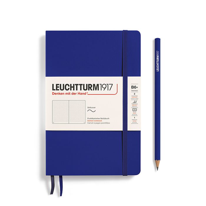 Leuchtturm1917 B6  Paperback Softcover Dotted Notebook - Ink
