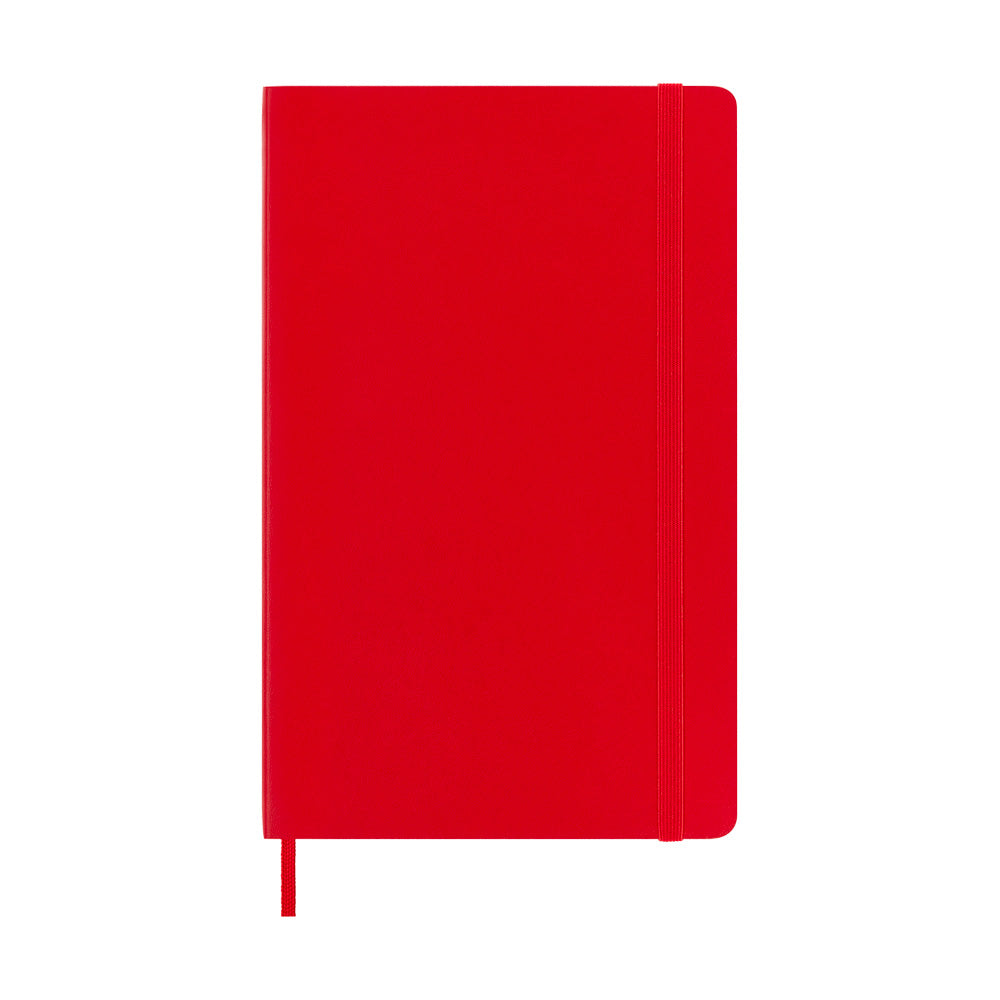 Moleskine Large Softcover Classic Plain Notebook - Scarlet Red