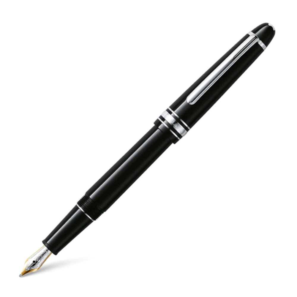 Montblanc Fountain Pen - Black with Platinum Trim (Meisterstck Classique)Fine