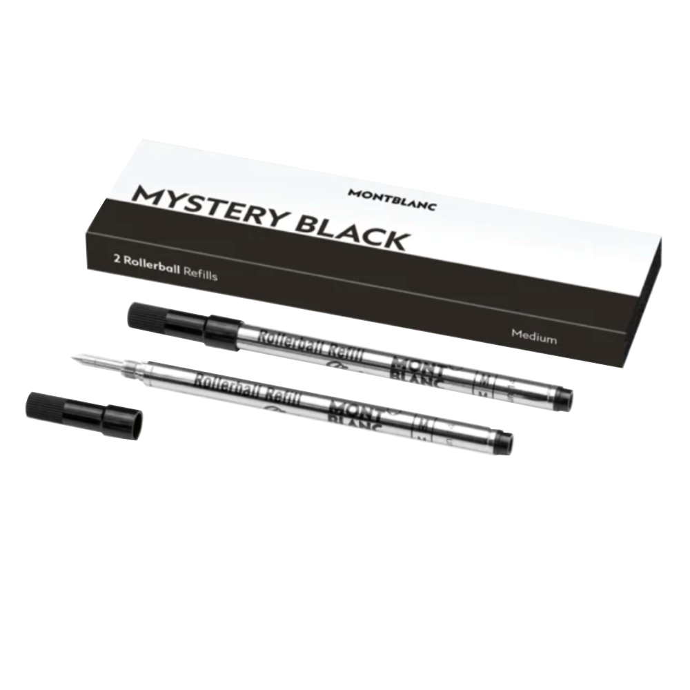 Montblanc Rollerball Refill - Mystery Black (2 ea)Fine