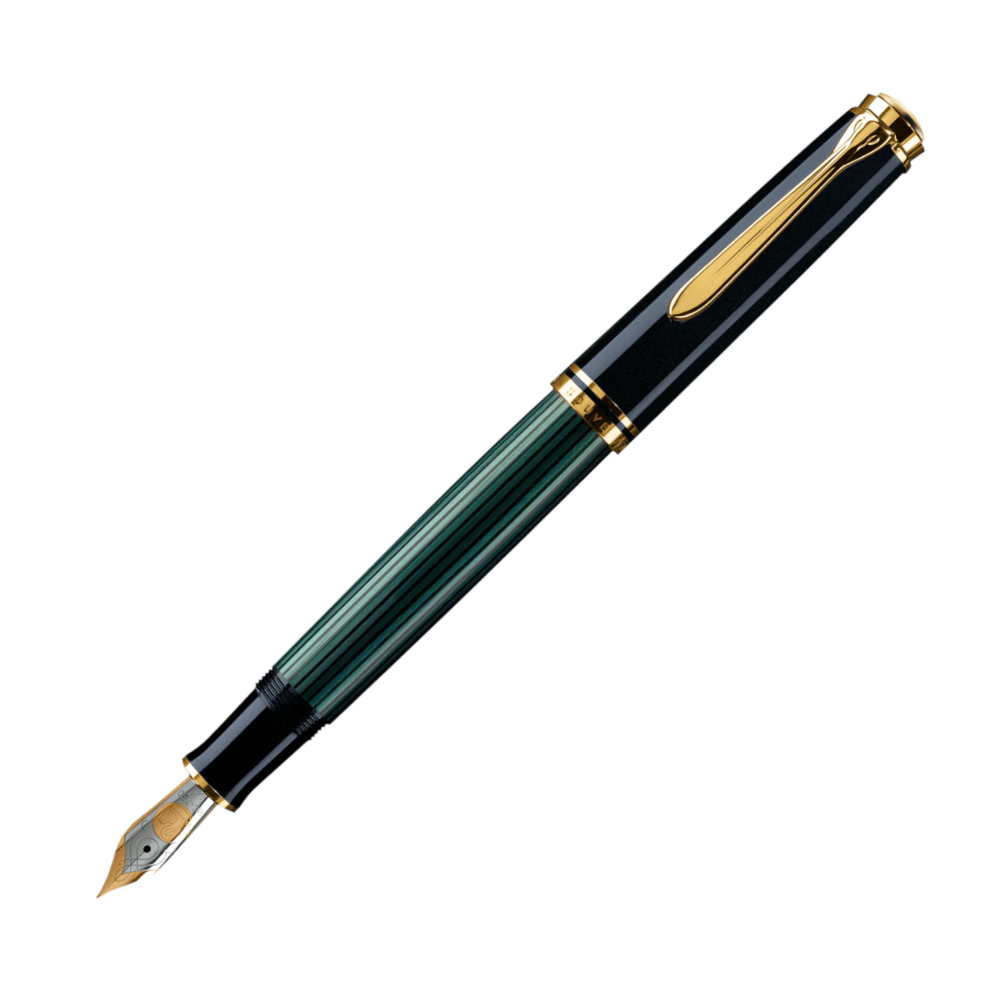 Pelikan Souvern M1000 Fountain Pen - Black/GreenExtra Fine
