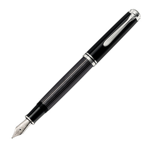 Pelikan Souvern M405 Fountain Pen -  Stresemann Anthracite StripesExtra-Fine