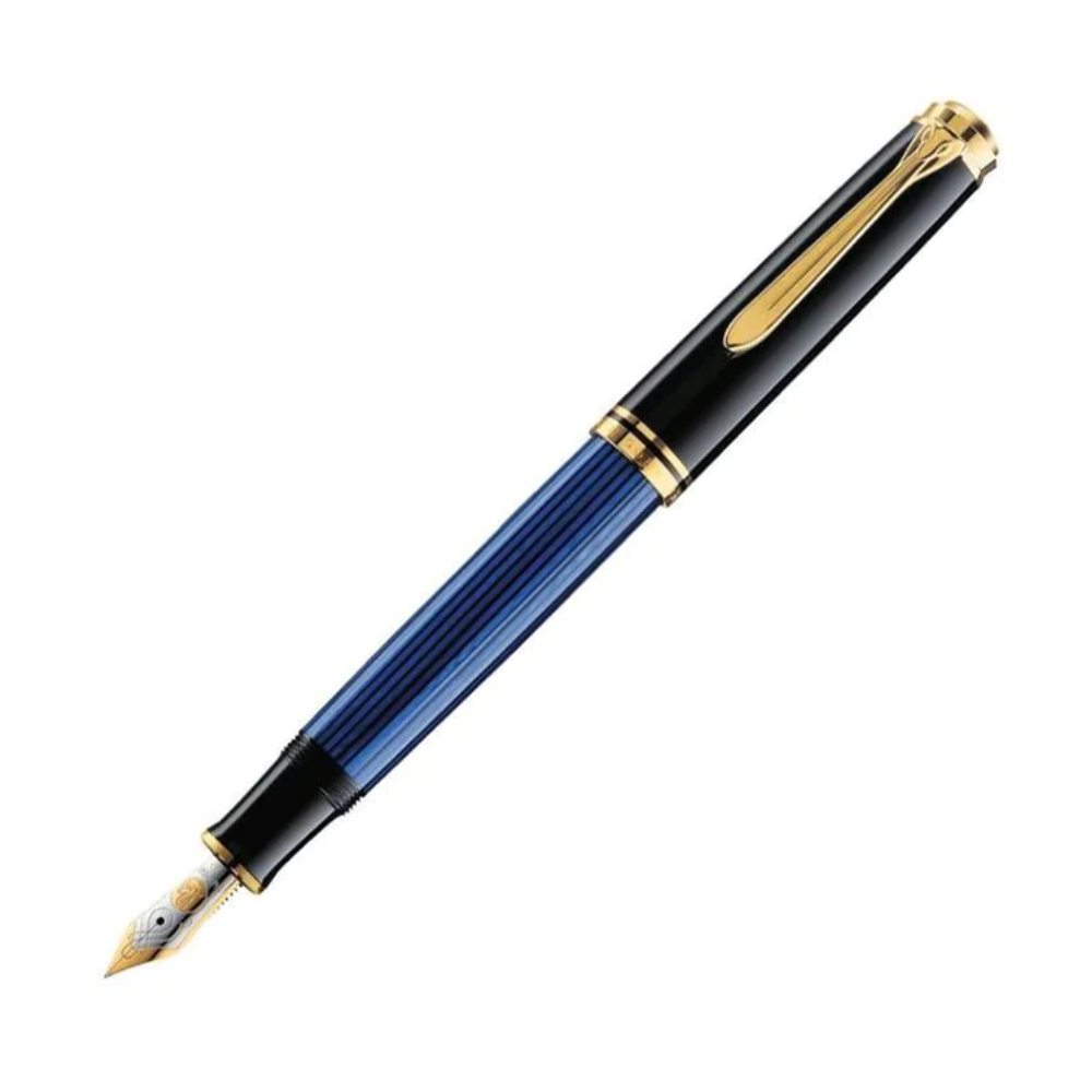 Pelikan Souvern M800 Fountain Pen - Black/BlueExtra-Fine