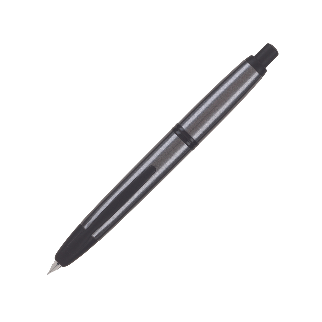 Pilot Vanishing Point Fountain Pen - Gun Metal with Black Matte TrimExtra-Fine