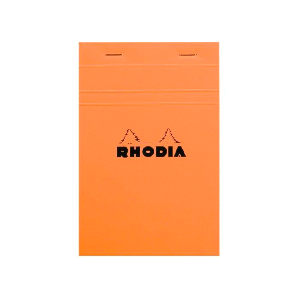 Rhodia #14 Top Staplebound Graph A6  Notepad - Orange