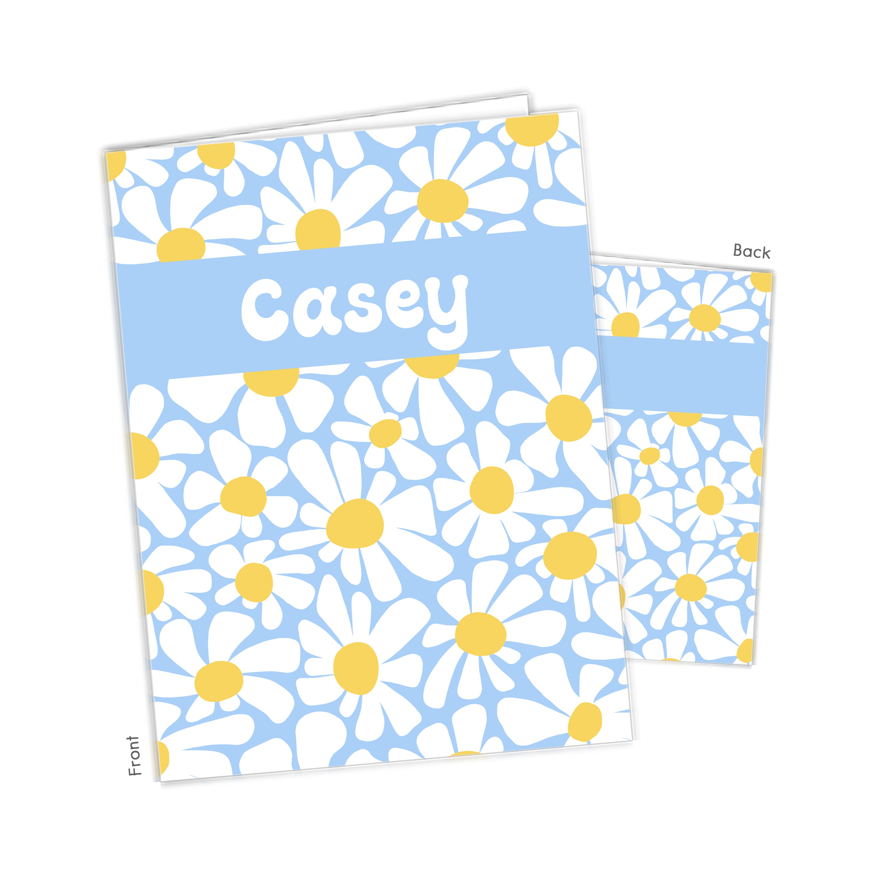 Daisy Flowers Personalized Custom 2-Pocket Folder  School Office Supplies1 - 2Pocket Folder
