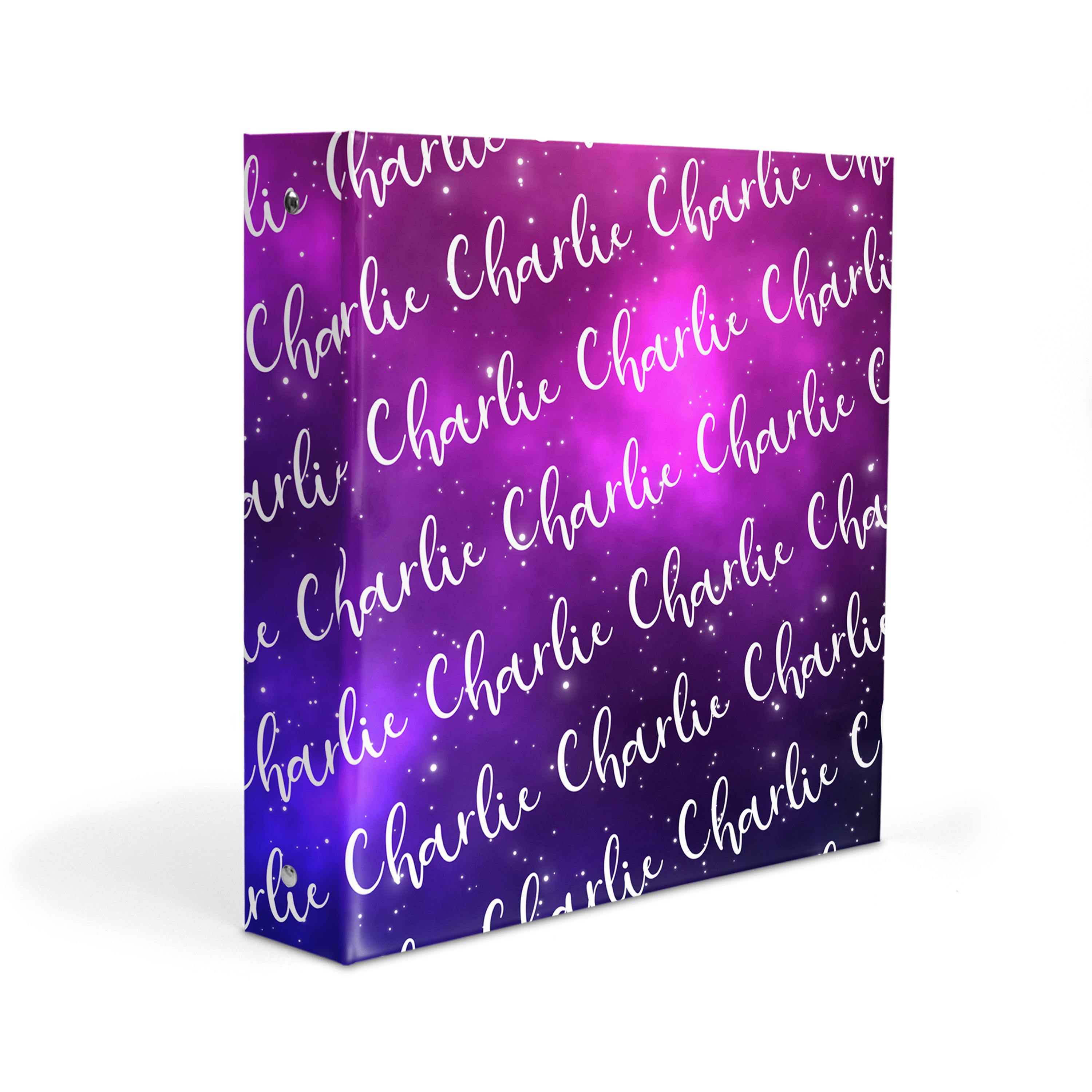 Galaxy Repeat Name Personalized Custom 2" 3 Ring Binder  School Office Supplies