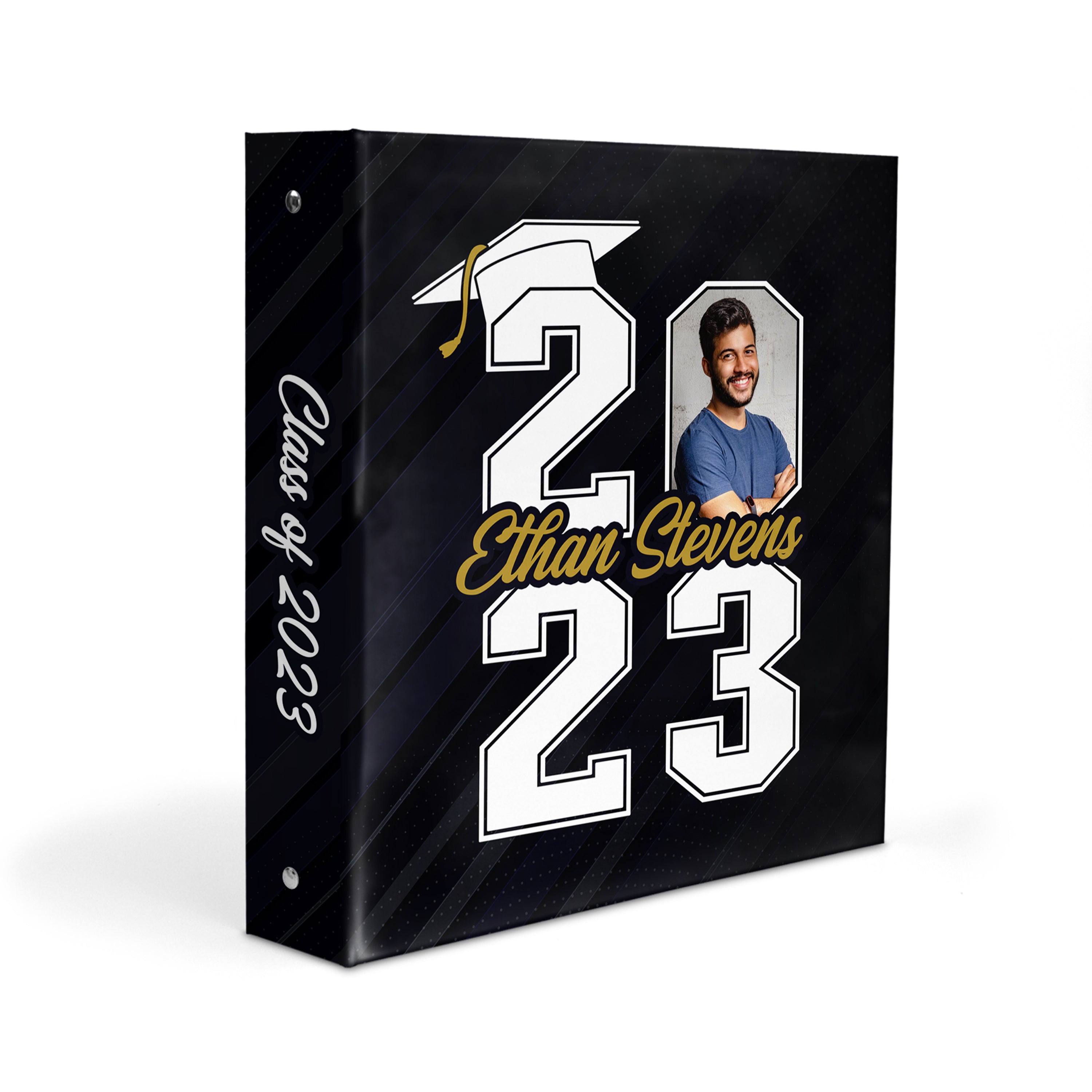 Graduation Photo Personalized Custom 2" 3 Ring Binder  School Office Supplies